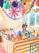 Χαρτοπετσέτα Μικρή Stripe Happy Birthday (8τμχ)