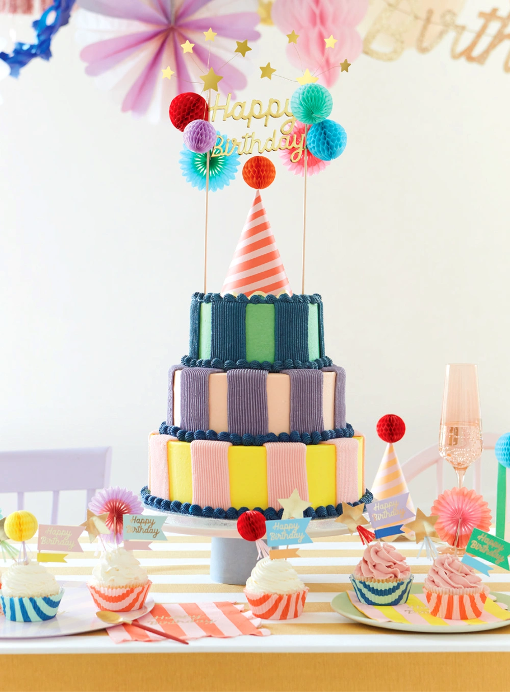 Cupcake Kit Stripe Party