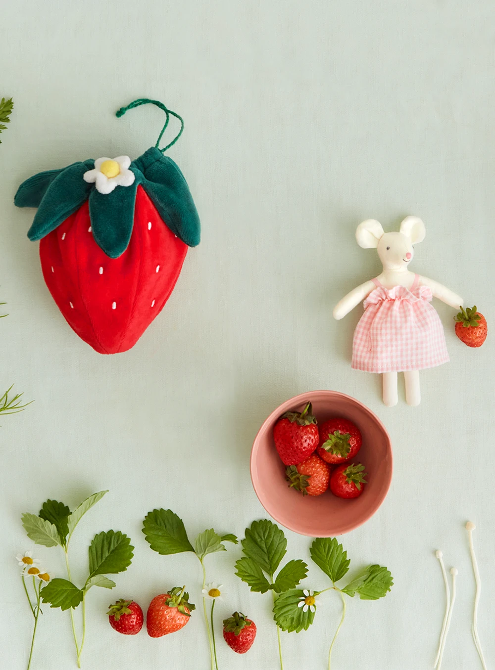 Strawberry Mouse Mini Doll