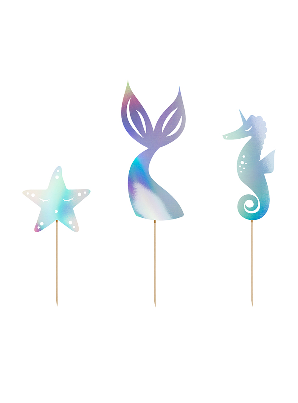 Cake Toppers Mermaid (3τμχ)