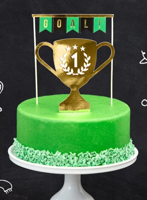 Cake topper Football (2τμχ)