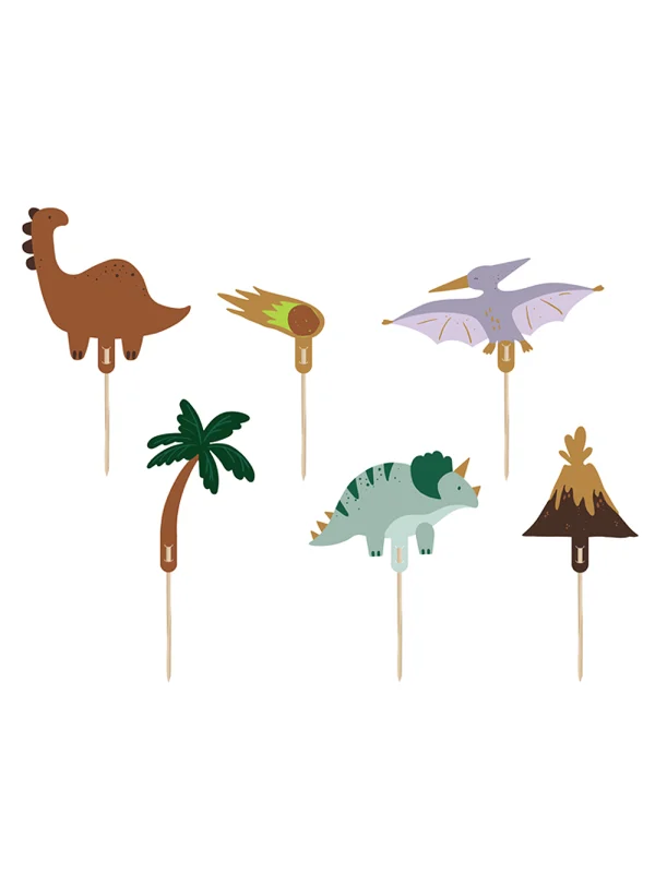 Cake toppers Dinosaurs (6τμχ)