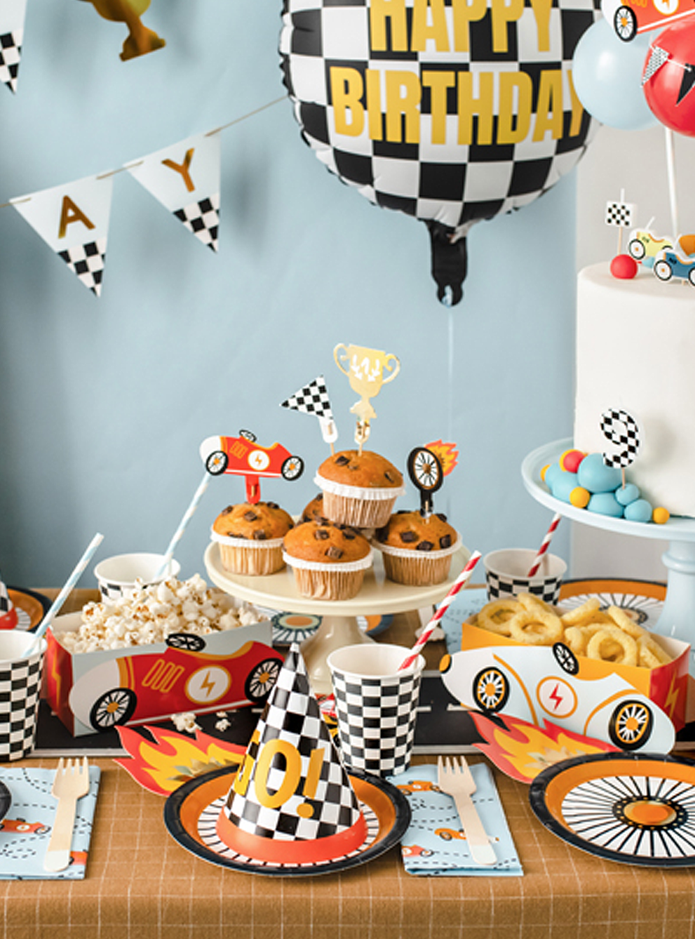 Cupcake toppers Cars (4τμχ)