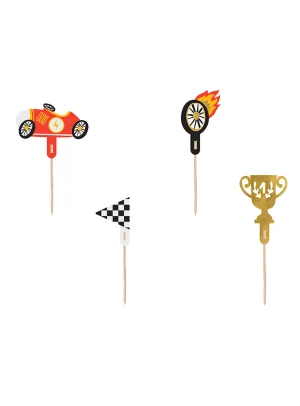 Cupcake toppers Cars (4τμχ)