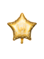 Μπαλόνι Χρυσό Αστέρι Happy Birthday