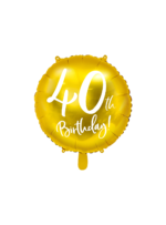 Mπαλόνι 40th Χρυσό