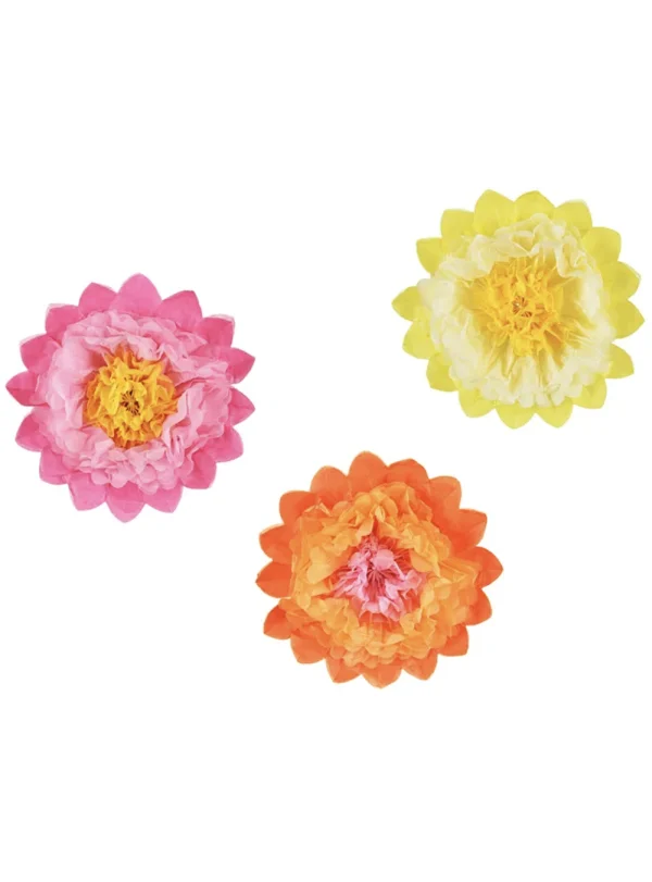 Tissuepaper Πολύχρωμα Λουλούδια (3τμχ)
