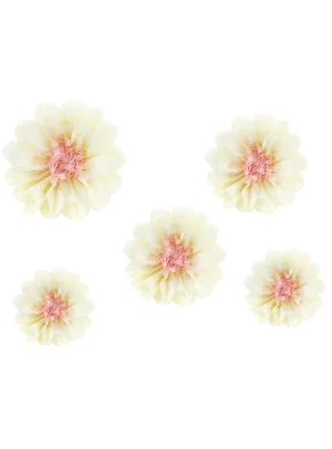 Tissuepaper Κρεμ Λουλούδια (5τμχ)