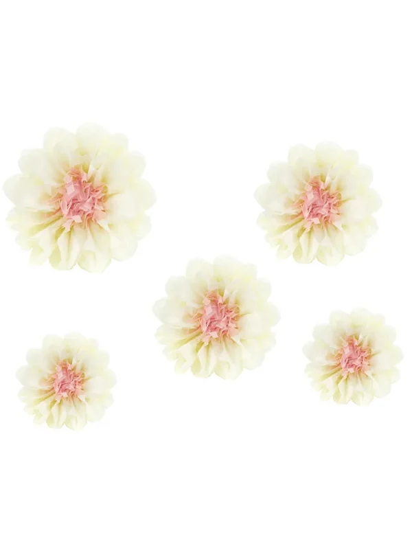 Tissuepaper Κρεμ Λουλούδια (5τμχ)