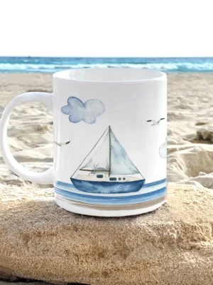Μπομπονιέρα Βάπτισης Κούπα Nautical Landscape