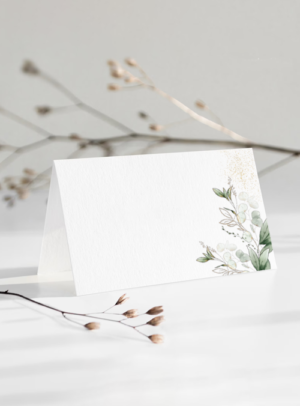 Food Labels & place cards Green & Gold