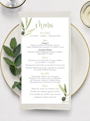 Menu Olive