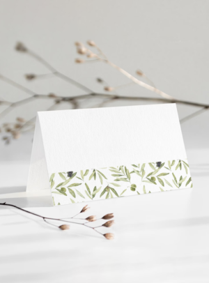 Food Labels & place cards Olive