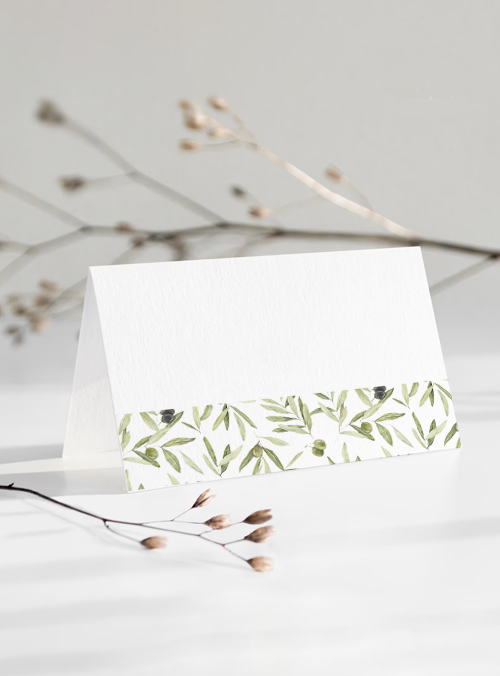 Food Labels & place cards Olive