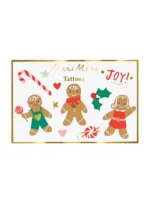 Τατουάζ Χρισουγεννιάτικα Gingerbread (2 φύλλα)