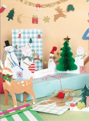 Meri Meri Snowman Family Concertina Christmas Card
