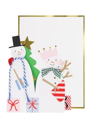 Meri Meri Snowman Family Concertina Christmas Card