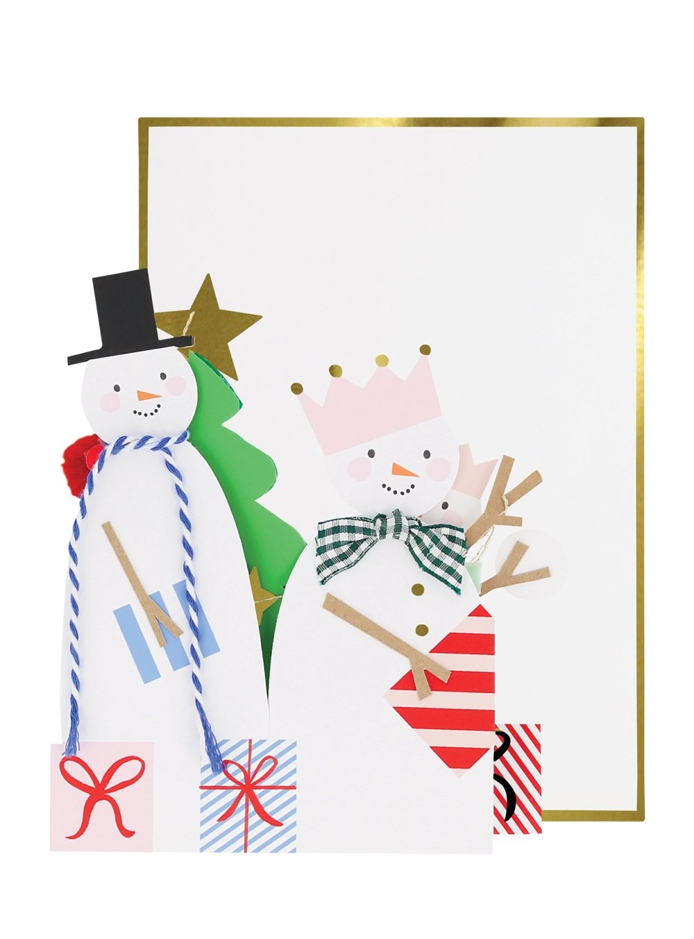 Meri Meri Snowman Family Concertina Christmas Card