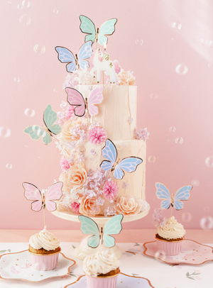 Cake toppers Πεταλούδες ( 9τμχ )