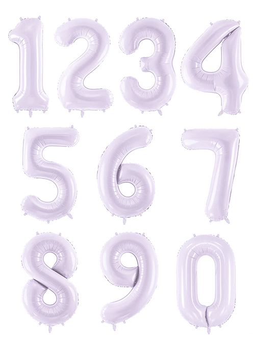 Μπαλόνια Αριθμοί Λιλά (86cm)