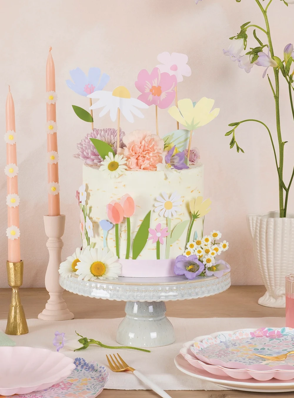Cake Toppers Flower ( 7 τμχ )