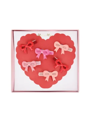 Κλιπς Valentine Bow ( 6 τμχ )