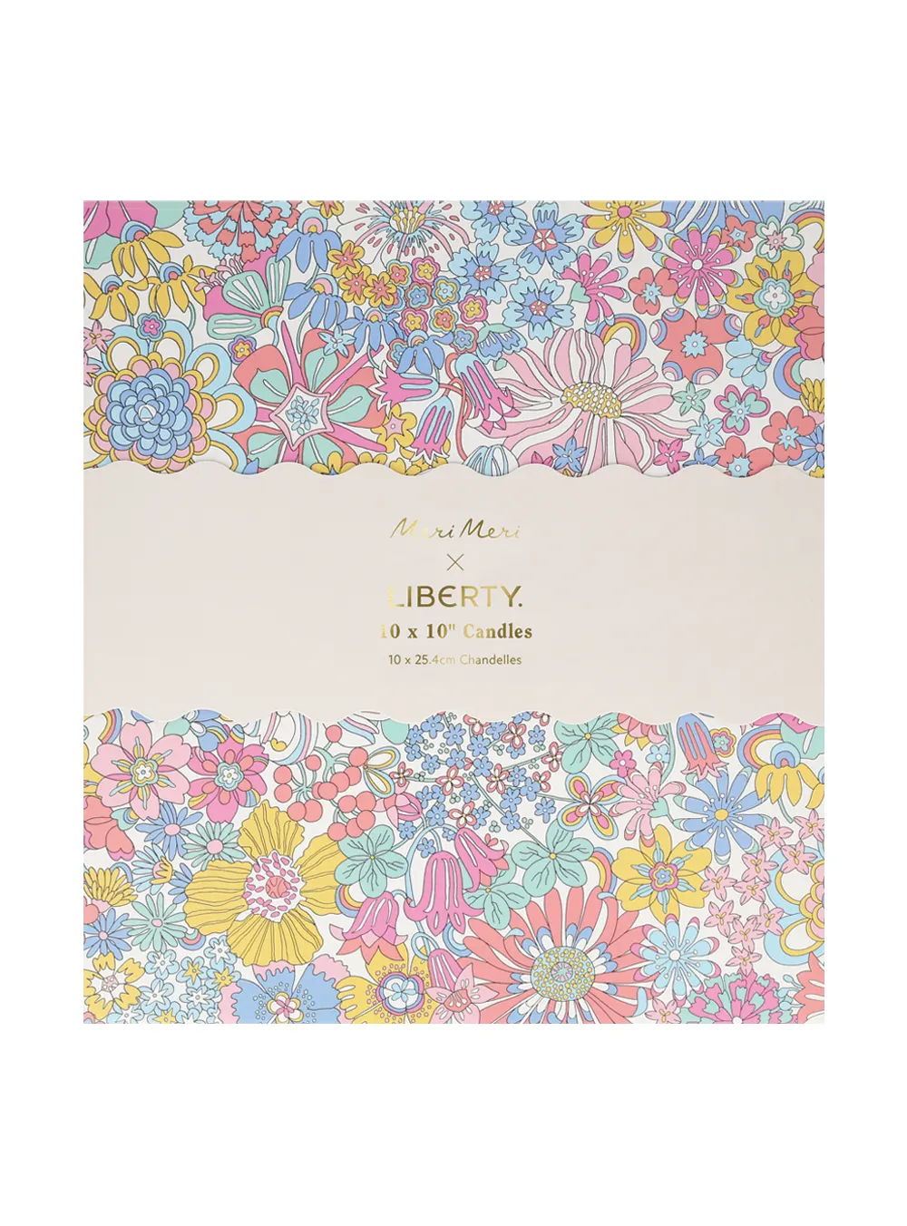 Meri Meri Liberty Rainbow Garden Κουτί Δώρου με Κερί ( 10τμχ )