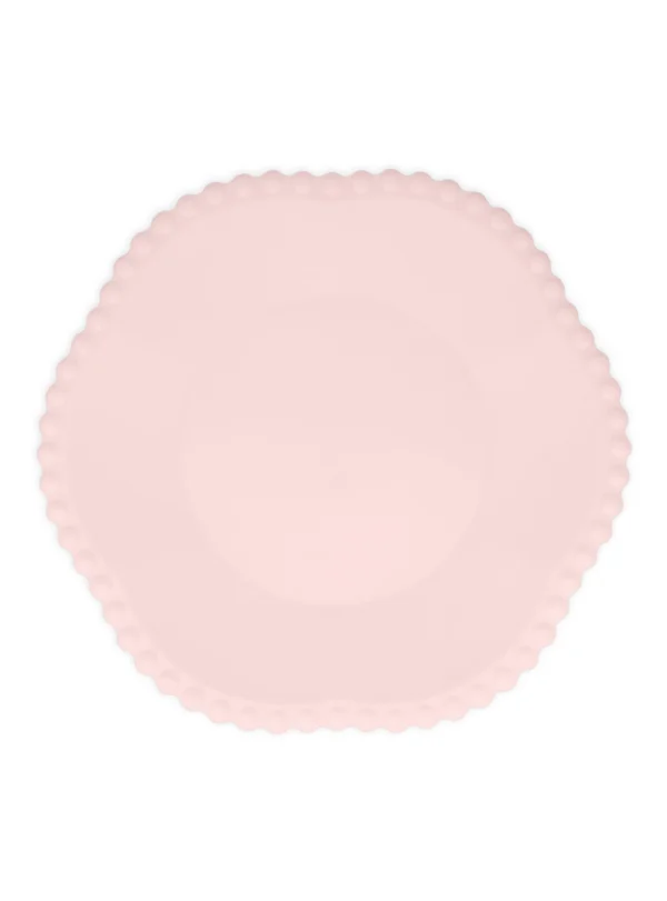 Πιάτα Φαγητού Ροζ Dot Edged Flower Compostable ( 8 τμχ )