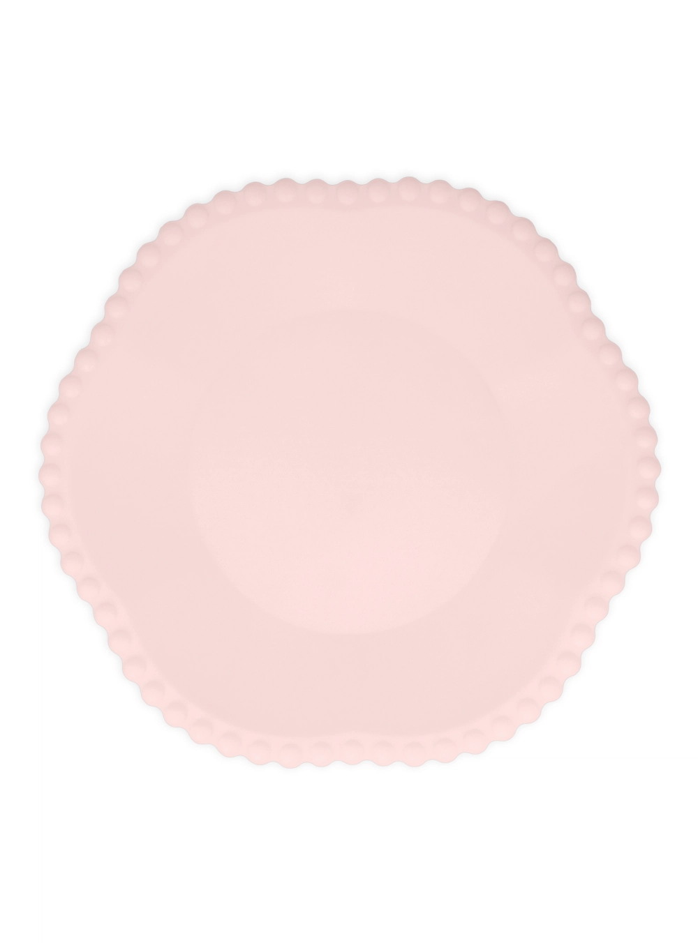Πιάτα Φαγητού Ροζ Dot Edged Flower Compostable ( 8 τμχ )