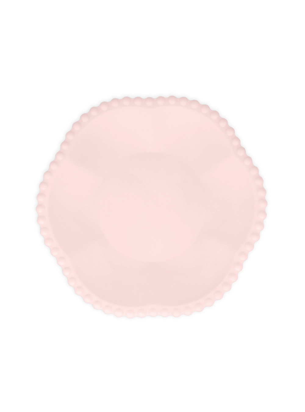 Πιάτα Γλυκού Ροζ Dot Edged Flower Compostable ( 8 τμχ )