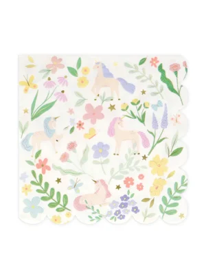 Μεγάλες Χαρτοπετσέτες Meadow Unicorns ( 16 τμχ )