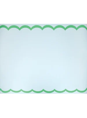 Ράνερ Διακόσμισης Scalloped Edge Blue Green