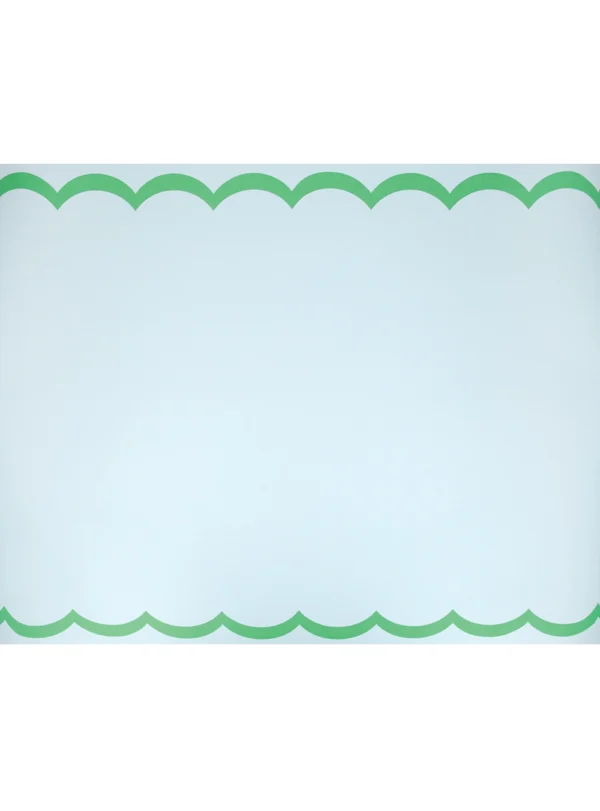 Ράνερ Διακόσμισης Scalloped Edge Blue Green