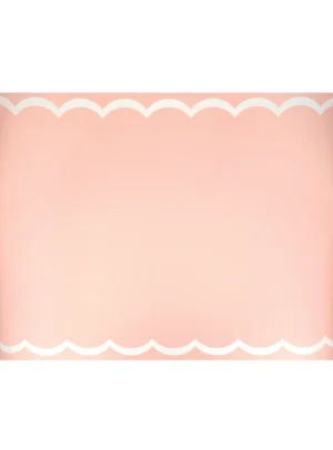 Ράνερ Διακόσμισης Scalloped Edge Pink Red
