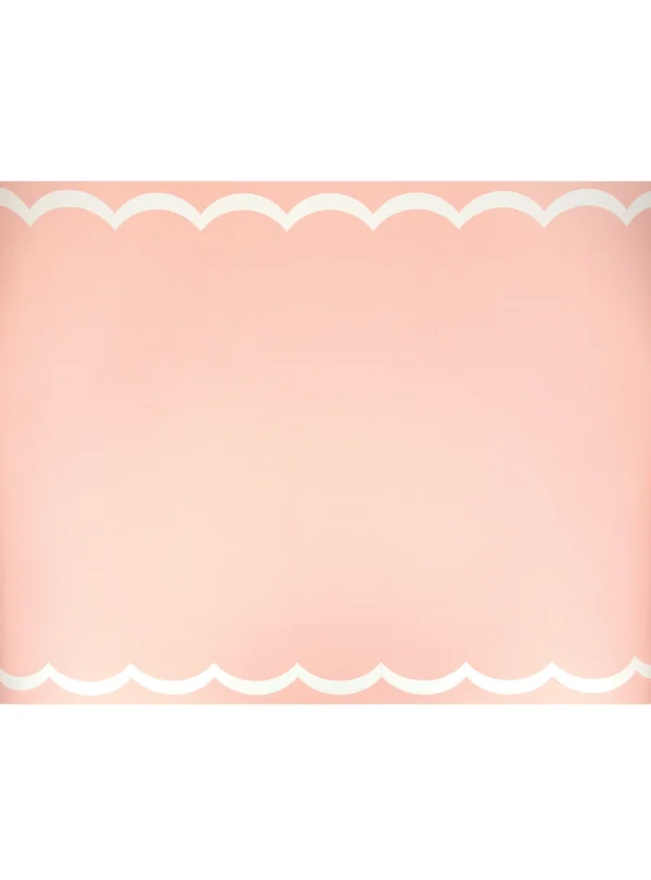 Ράνερ Διακόσμισης Scalloped Edge Pink Red