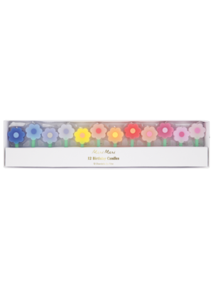Κεράκια Rainbow Daisy ( 12 τμχ ) 