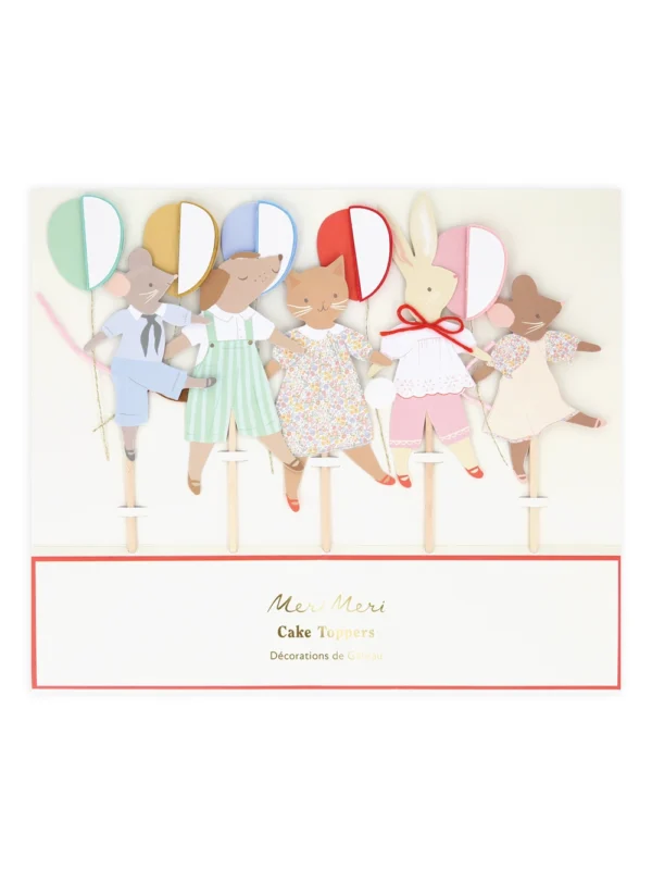 Animal Friends Cake Toppers ( 5 τμχ )