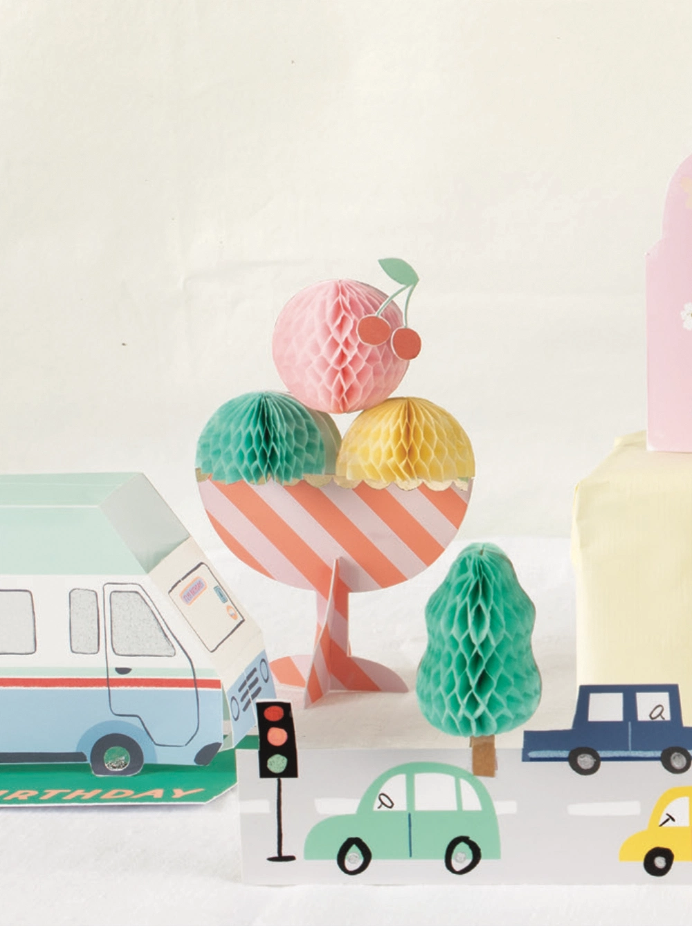 Honeycomb Ice Cream Sundae Card