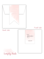 Προσκλητήριο Βάπτισης Simply Pink