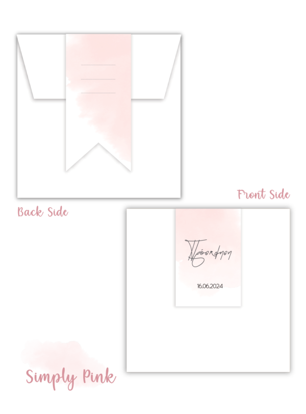 Προσκλητήριο Βάπτισης Simply Pink