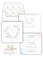 Προσκλητήριο Βάπτισης Spring For Two