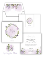 Προσκλητήριο Βάπτισης Spring In Lilac