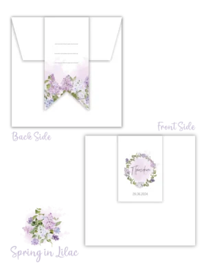 Προσκλητήριο Βάπτισης Spring In Lilac