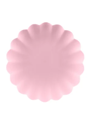 Πλαστικά Πιάτα Frill Ροζ (4τμχ)