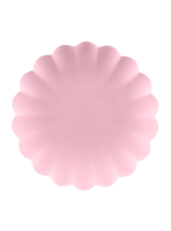 Πλαστικά Πιάτα Frill Ροζ (4τμχ)