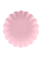 Πλαστικά Πιάτα Frill Ροζ (4τμχ)