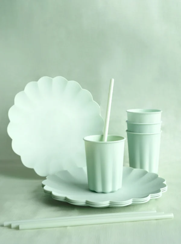 Πλαστικά Πιάτα Frill Mint (4τμχ)