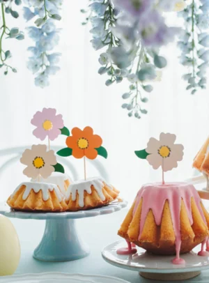 Cake toppers Flowers (8τμχ)