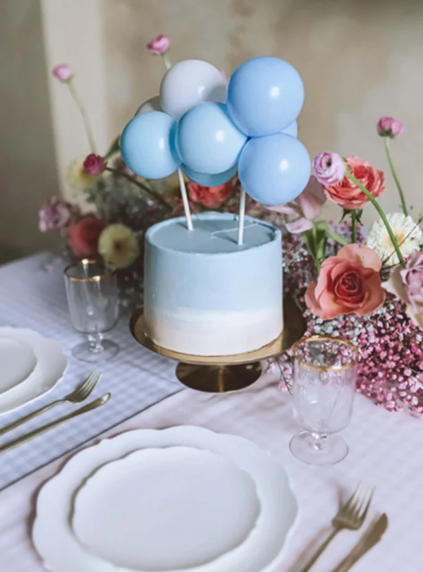 Cake Topper Σιέλ Μπαλόνια Τούρτας