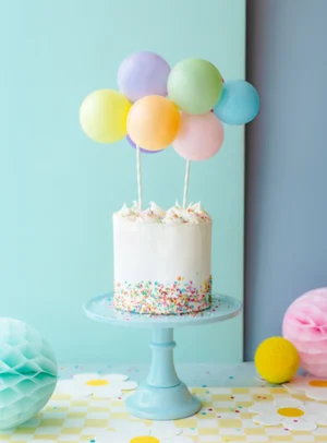 Cake Topper Πολύχρωμα Μπαλόνια Τούρτας